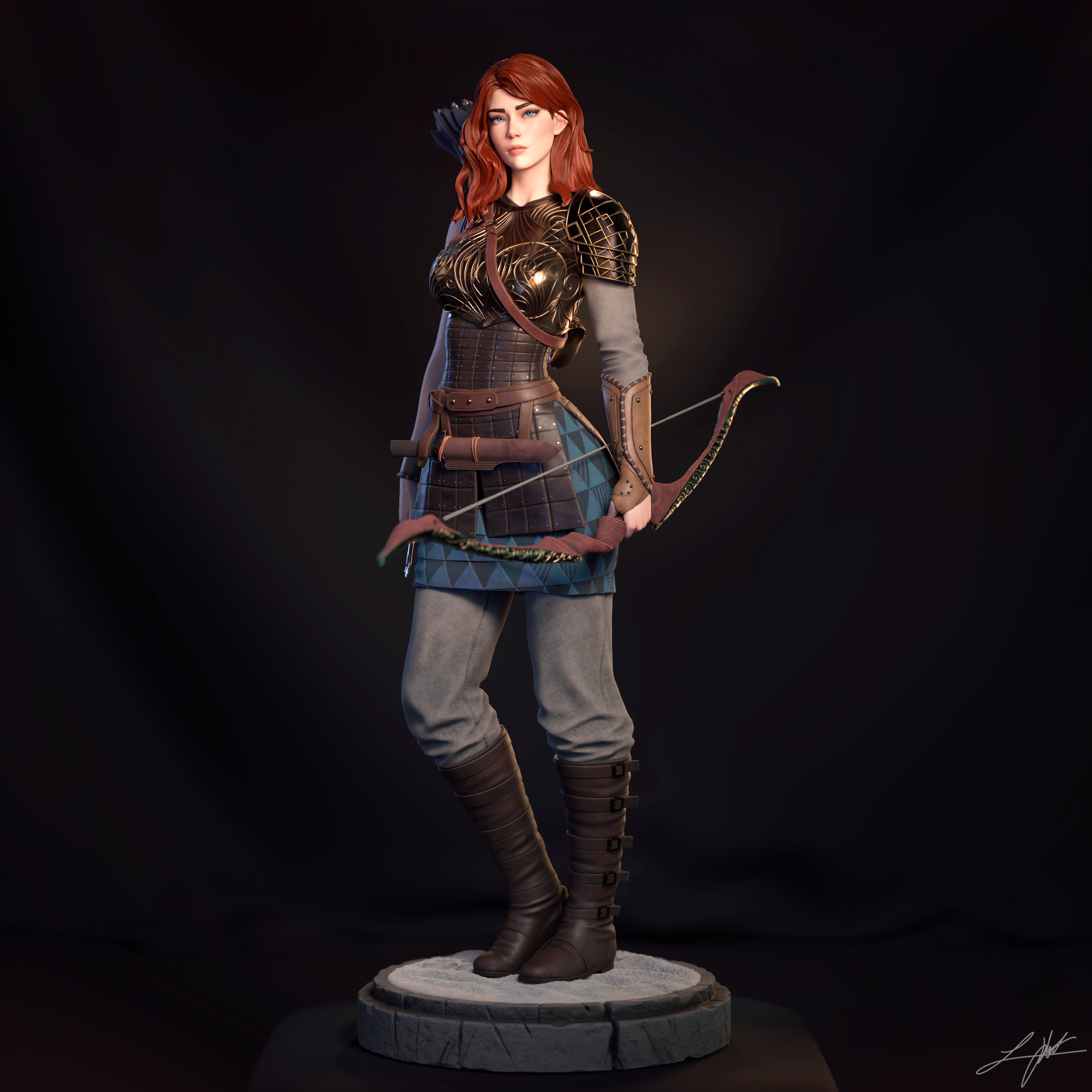 Catti-brie - 1/4 Scale Resin Statue