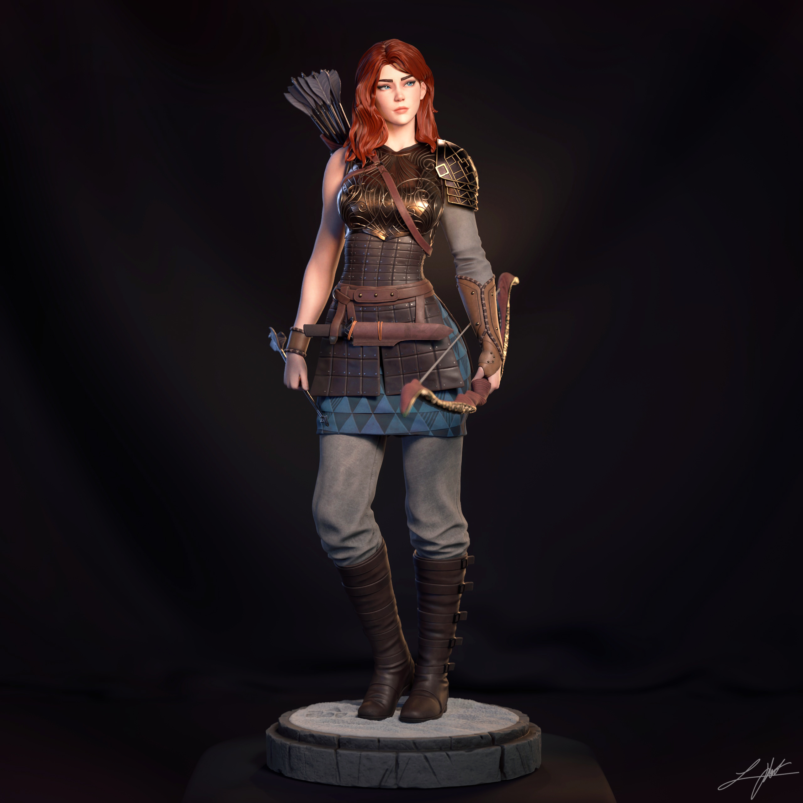 Catti-brie Warrior view
