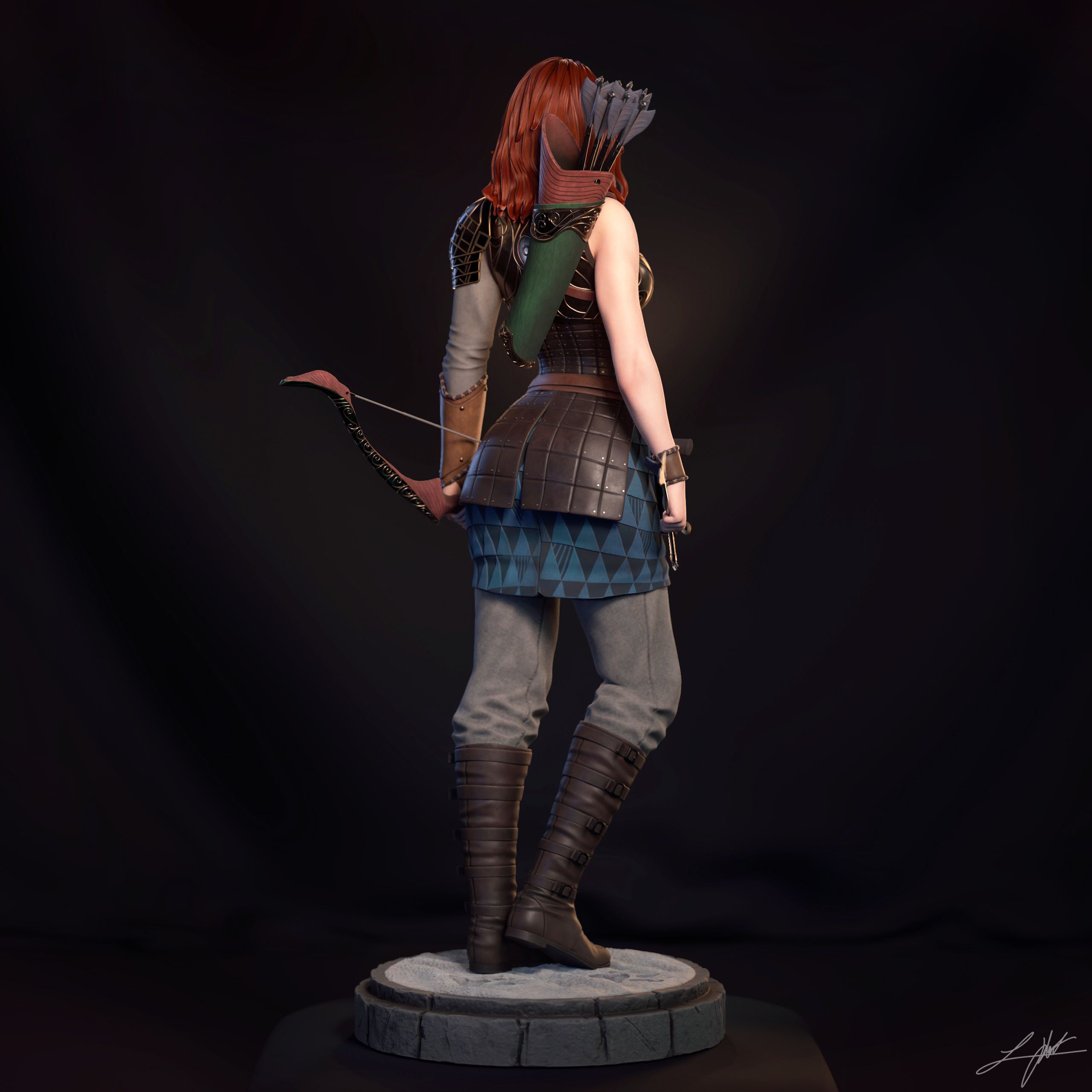 Catti-brie Warrior view